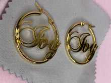 Load image into Gallery viewer, Personalized Skinny Custom Bamboo Earrings
