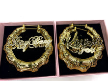 Load image into Gallery viewer, Personalized Custom Diamond Bling  Hoops

